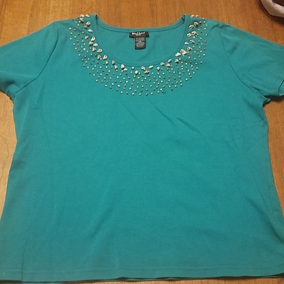 👕👸🐚 Seashell Scoop Neckline Top - Picture 1 of 8